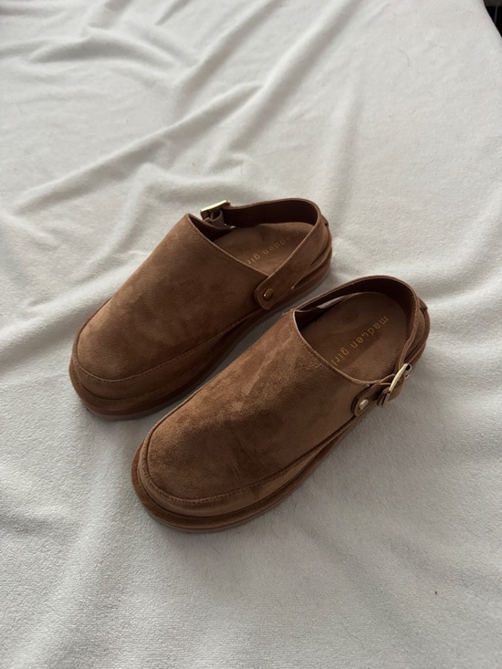 Madden Girl Shoes - Madden Girl Suede Backstrap Clog - Brown